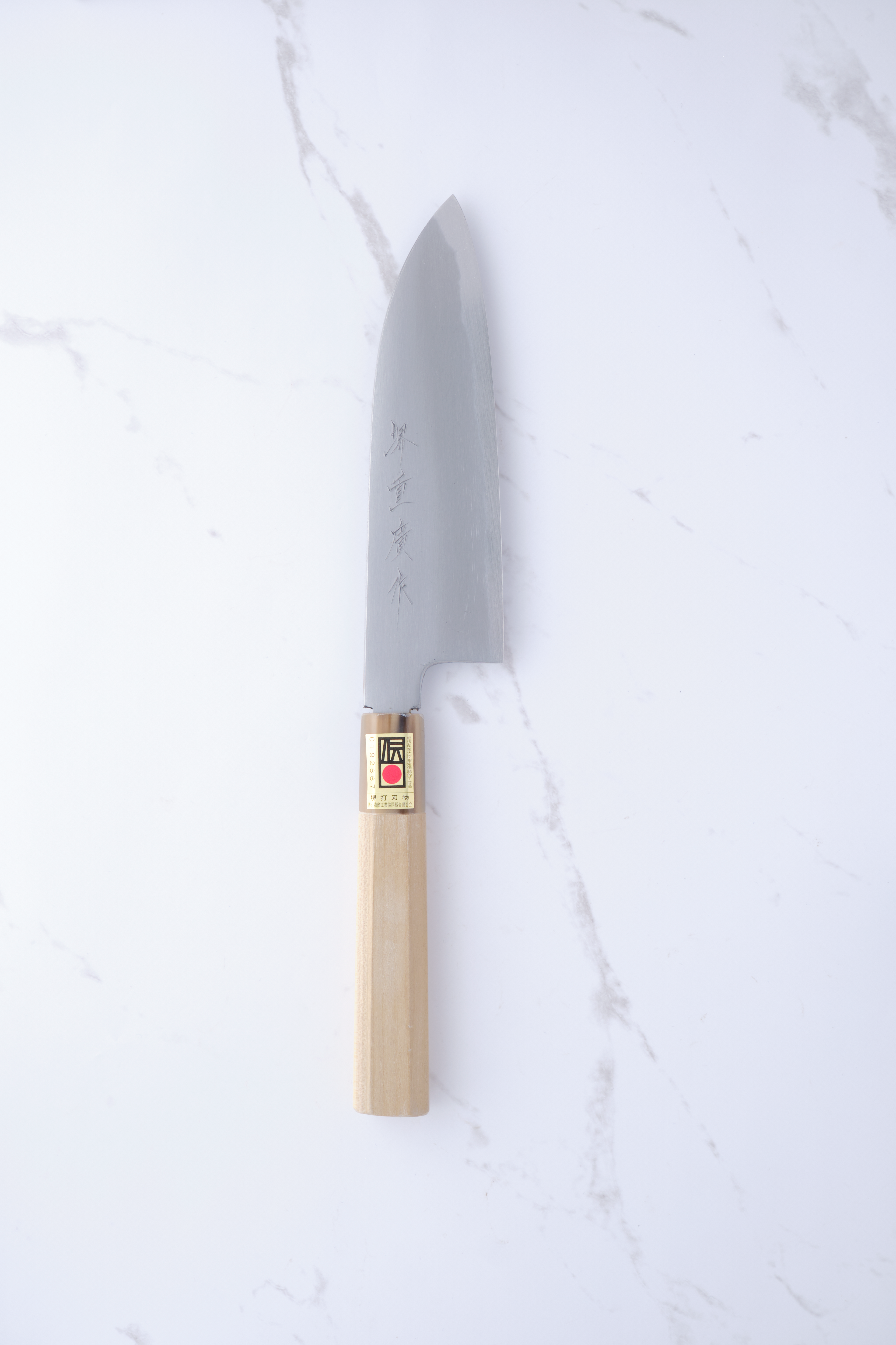 Shigehiro Kasahara 165 mm Santoku White-2