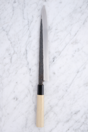 Sakai Kikumori Kikuzuki KU White 2 Yanagiba 270mm.