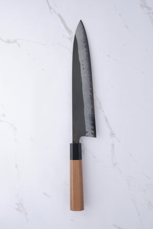 Hatsukokoro Shinkiro Aogami Super Walnut - 240mm Gyuto
