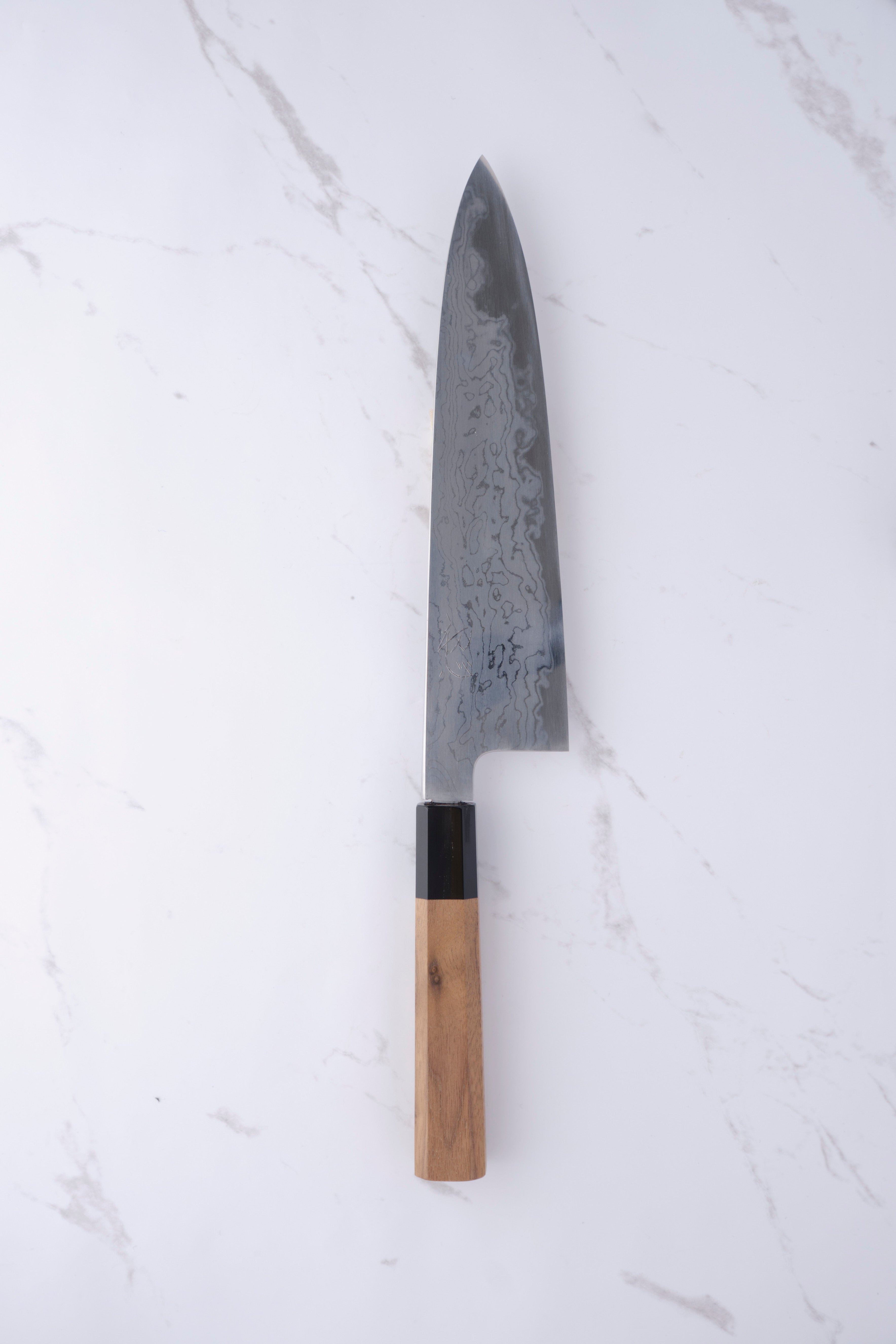 Hatsukokoro Komorebi Damascus Aogami-1 - 210mm Chef's Knife