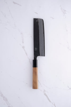 Hatsukokoro Kumokage 165mm Nakiri Blue-2