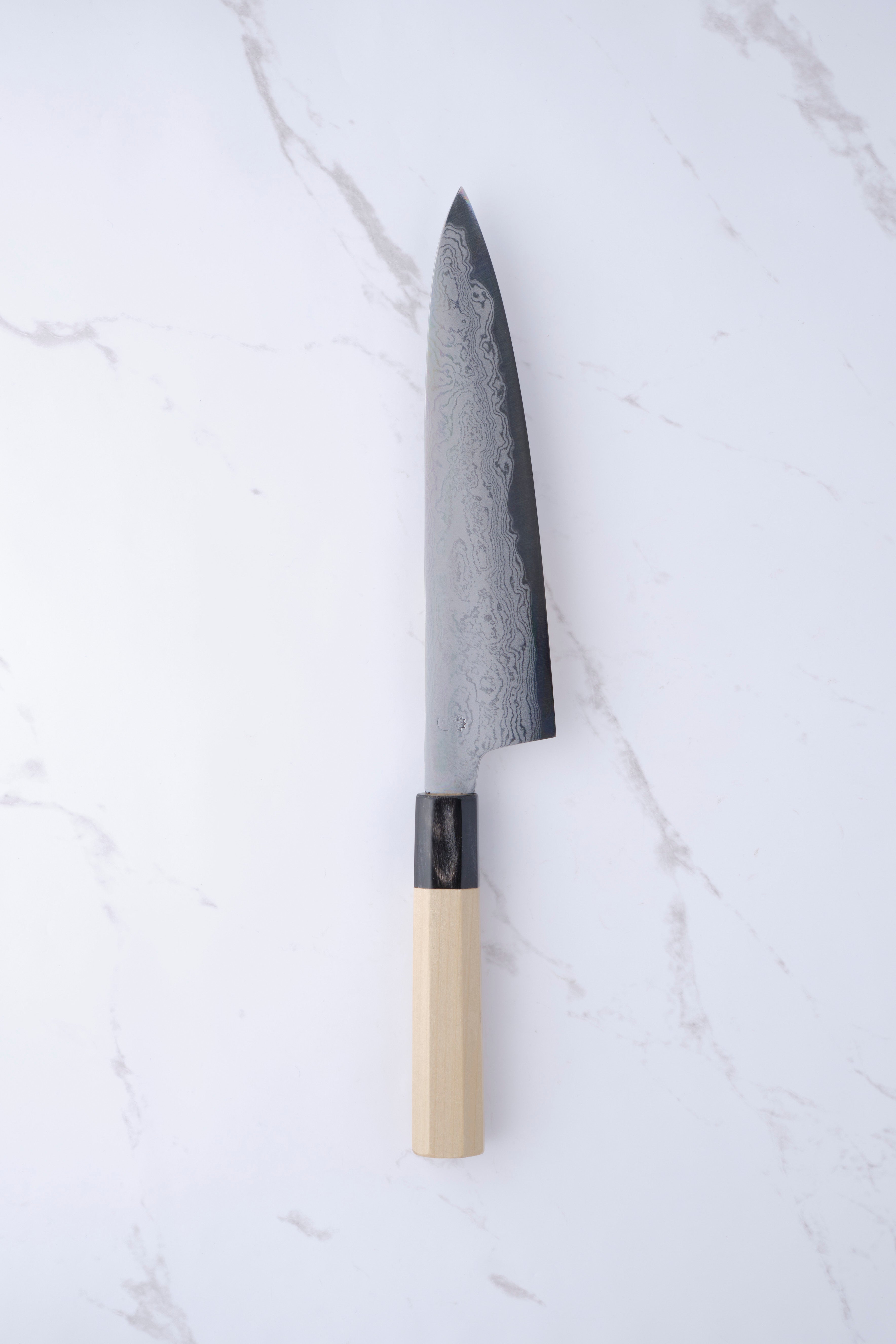 Sakai Kikumori Kikuzuki Uzu Blue 1 Gyuto 210mm.